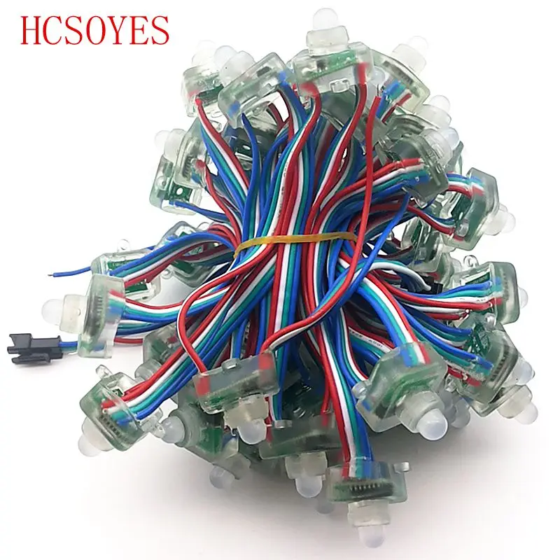 HCSOYES (50 шт./лот) 12 в ws2801 /5 9813 квадратная индивидуально адресуемая полноцветная