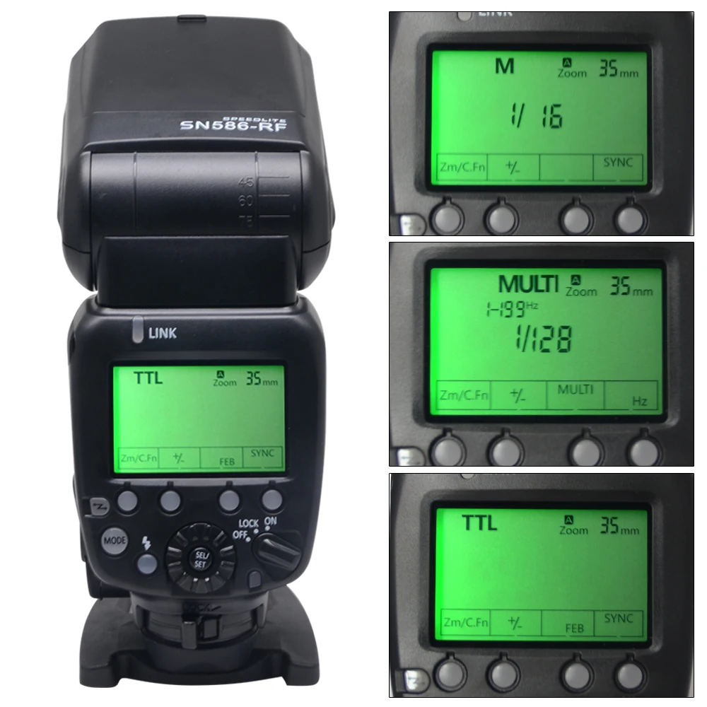 Mcoplus Shanny SN-586-RF 2 4G ETTL/I-TTL Flash Speedlite для Canon 650D 600D 1100D 1200D Nikon D7100/D90/D7000/D5300 SLR camera |