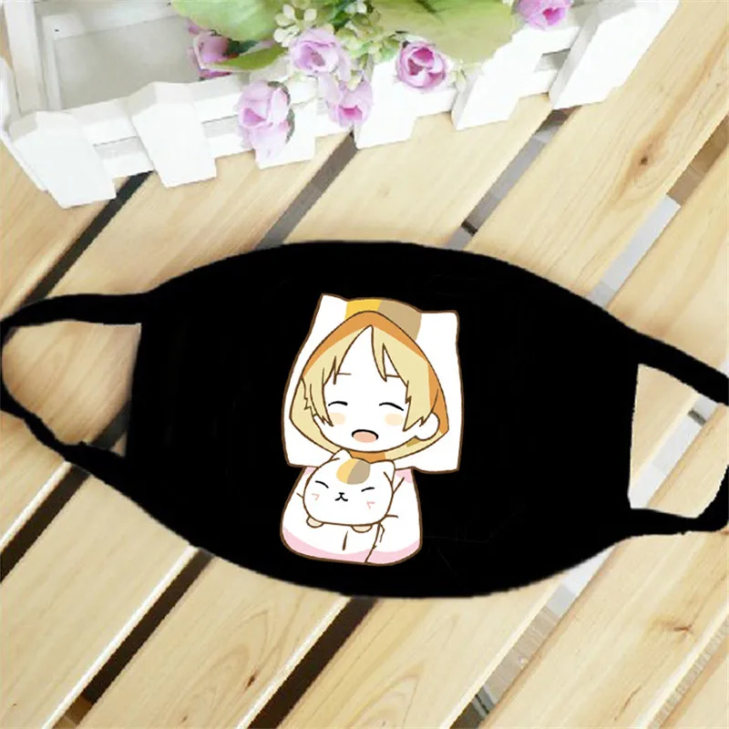 Style 2 Natsume Yuujinchou Neko Cat японское аниме маска для лица Пылезащитная дышащая женская и мужская хлопковая маска для верховой езды модные аксессуары - Цвет: Style 2