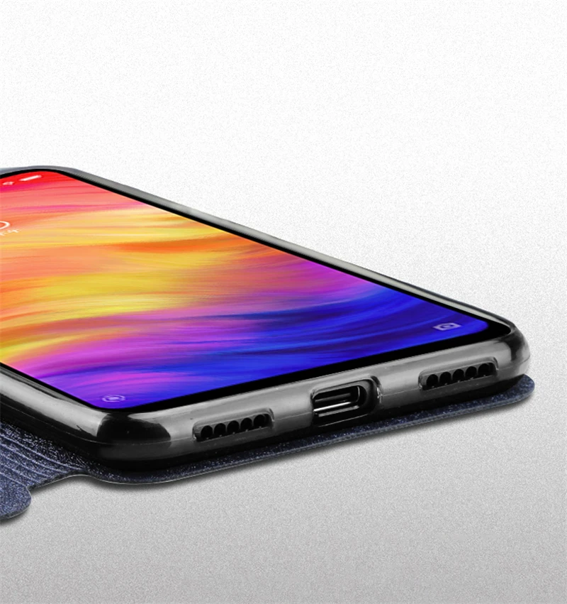 Mofi для Xiaomi Redmi Note 7 Pro Чехол для Redmi Note 7 Pro чехол роскошный Флип ТПУ кожаный чехол для Xiaomi Redmi Note 7