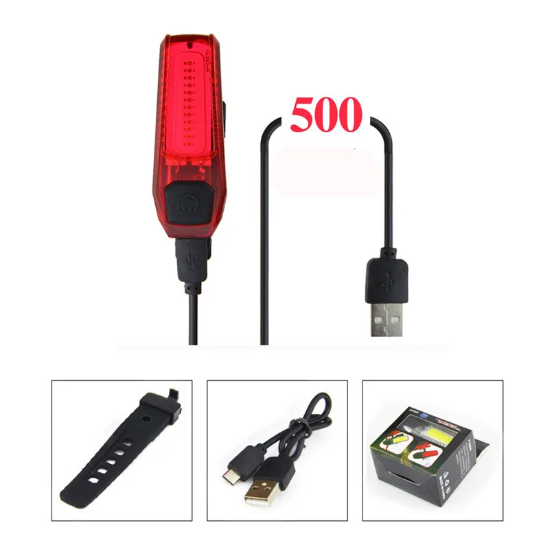 USB Перезаряжаемые велосипед светильник COB светодиодный горный хвост MTB