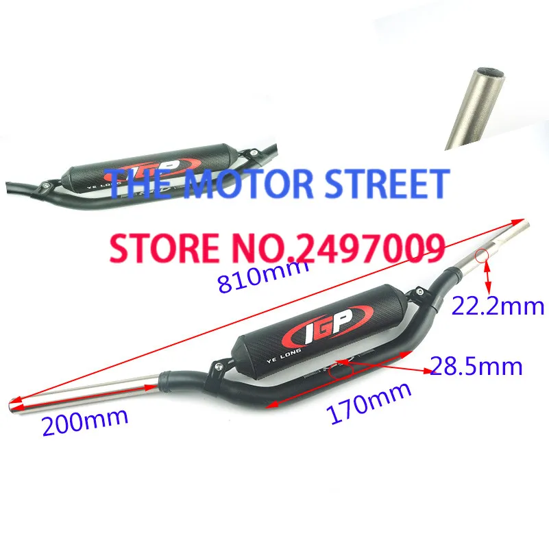 free shipping good quality IGP cross country motorcycle dual variable diameter handlebar 28MM aviation aluminum alloy handle |