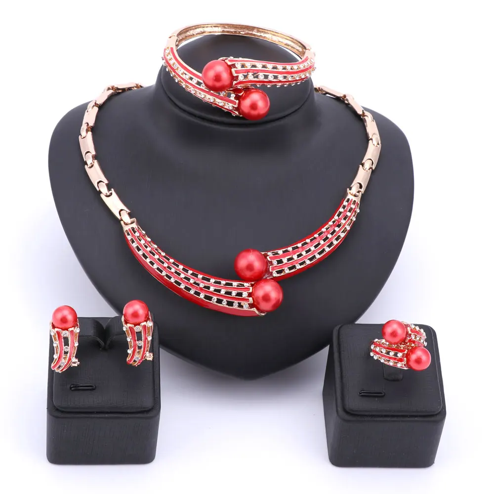 Ювелирный Комплект из колье серёг кольца и браслета|jewelry guitar|jewelry set gift boxjewelry