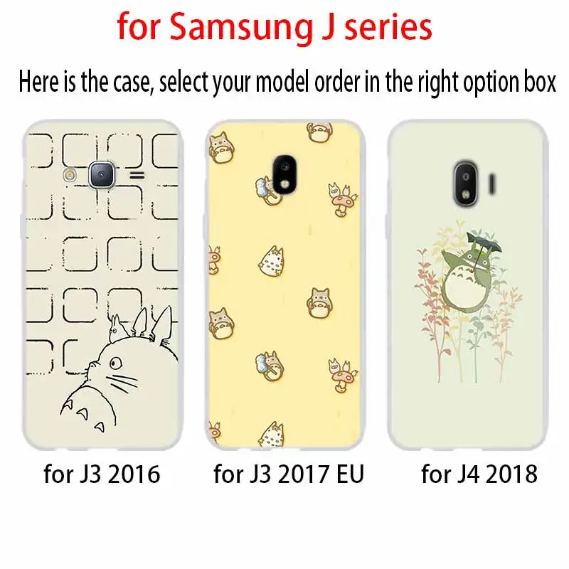 Телефон для Samsung Galaxy J6 J4 Plus J8 J3 J7 2018 J5 j7 2017 2016 j6 Prime чехол Neighbor Totoro | Мобильные