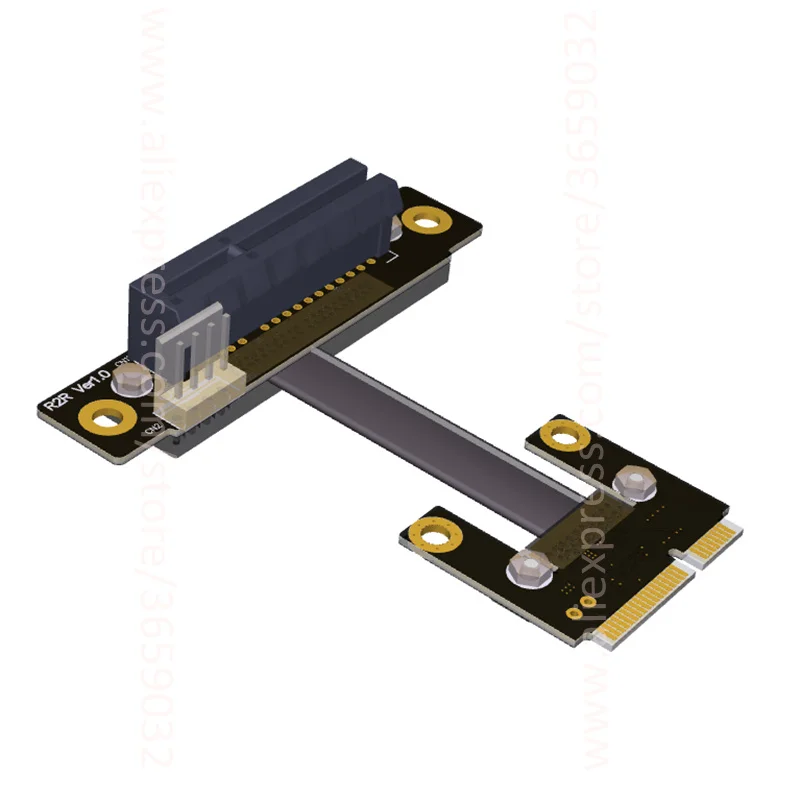 Riser PCIe 4x PCI E x4 к Mini половинный mPCIe adapter Card налокотник Gen3.0 кабель 32 Гбит/с 4