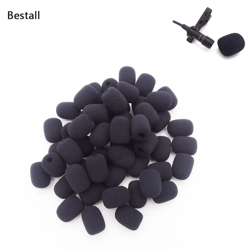 Bestall 100 шт/5 мм Диаметр пенный (мягкий) микрофон WINDSCREEN windshield/подгоняемые
