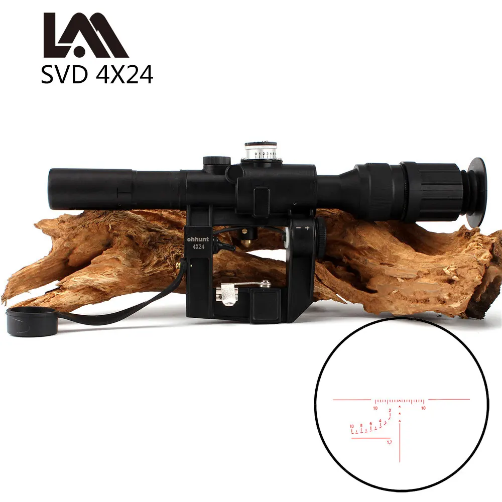 Lambul тактический Красный с подсветкой 4x24 PSO-1 Тип прицел для Dragonov SVD снайперская винтовка серии АК прицел для охоты