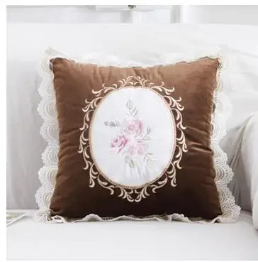 Романтичная кружевная искусственная вышитая наволочка чехол для спинки и талии
