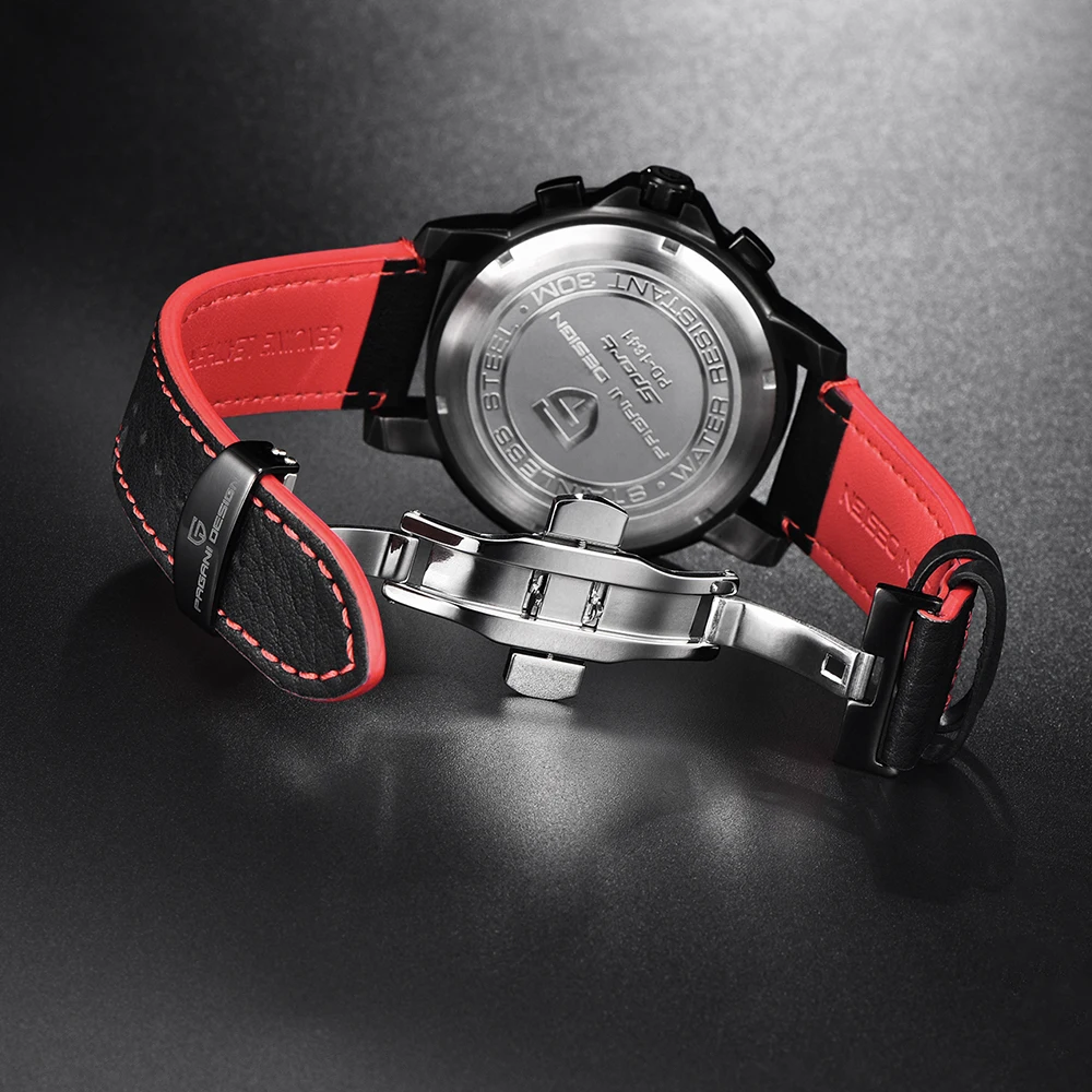 PAGANI Design Mens Watches Fashion Blue Big Dial Waterproof Sport Watch Men Quartz Wrist Watch Relogio Masculino Reloj Hombre enlarge