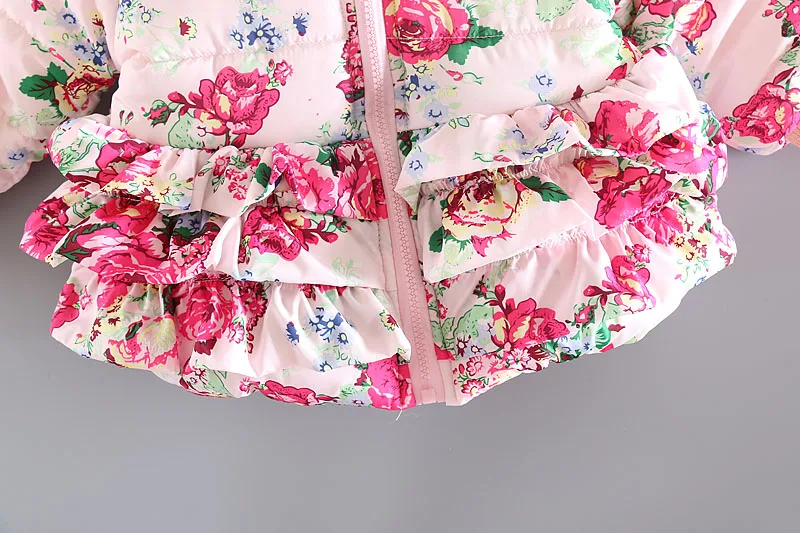 Детская куртка для девочек BibiCola с цветочным принтом Осень зима 2020|baby outerwear winter|baby