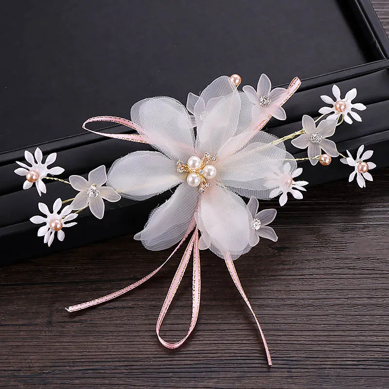 Женский свадебный головной убор с цветами Модный Нежный для невесты украшение