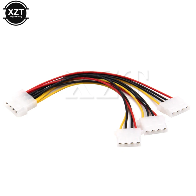 Кабели питания Molex IDE с 4 контактным штекером на 3 порта разъемы сплиттер для