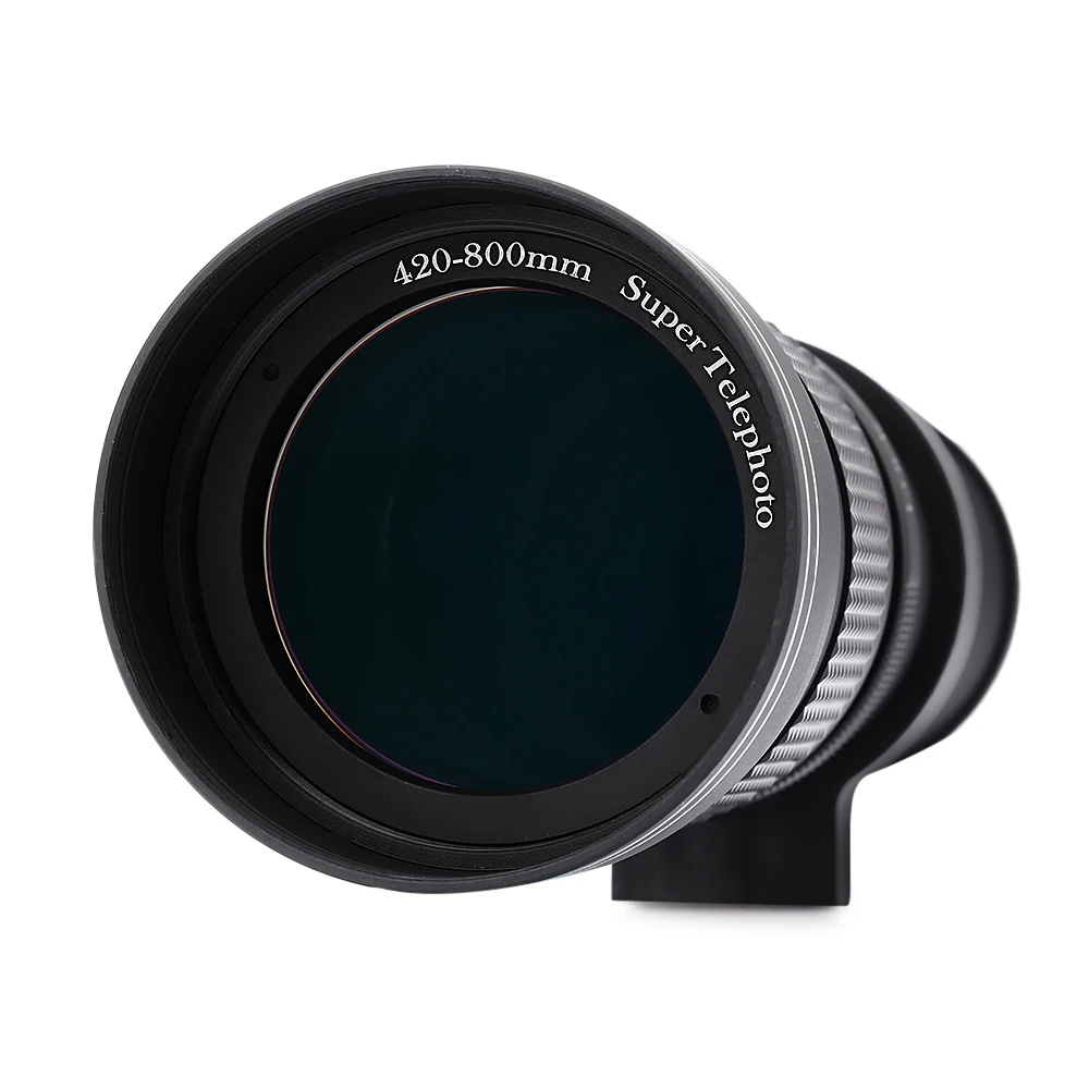 Оригинальный объектив камеры мм 800-420 F/8 3-16 супер телеобъектив ручной зум-объектив