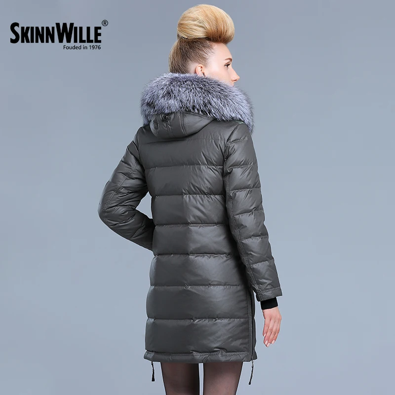 Skinnwille 2017 Зимняя Куртка Женская Пальто Женское Зимние Куртки Для Женщин Парка С