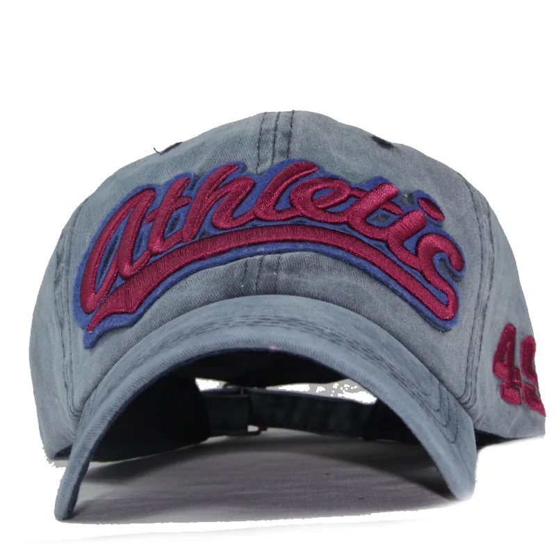 Вымытая джинсовая Бейсбольная Кепка Snapback шапки осень лето шляпа для мужчин и женщин Кепка s Casquette шапки письмо вышивка Gorras