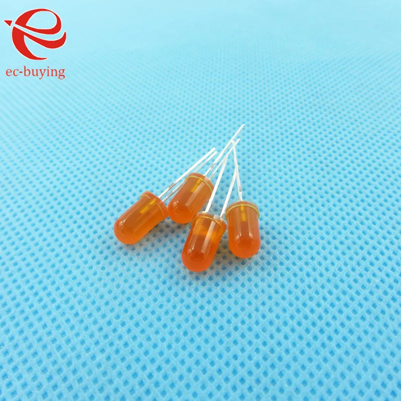 5 мм LED оранжевые диффузные круглые светоизлучающие диоды лампа DIP Plug in с широким