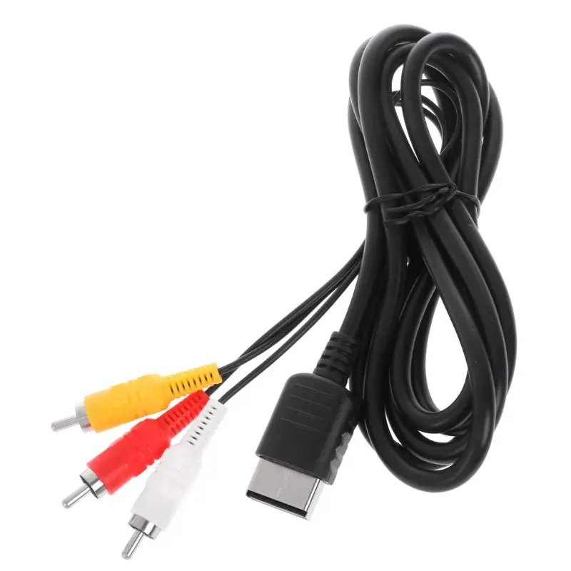 Новый 1 8 м/6FT RCA аудио видео AV стерео композитный кабель с адаптером для Sega