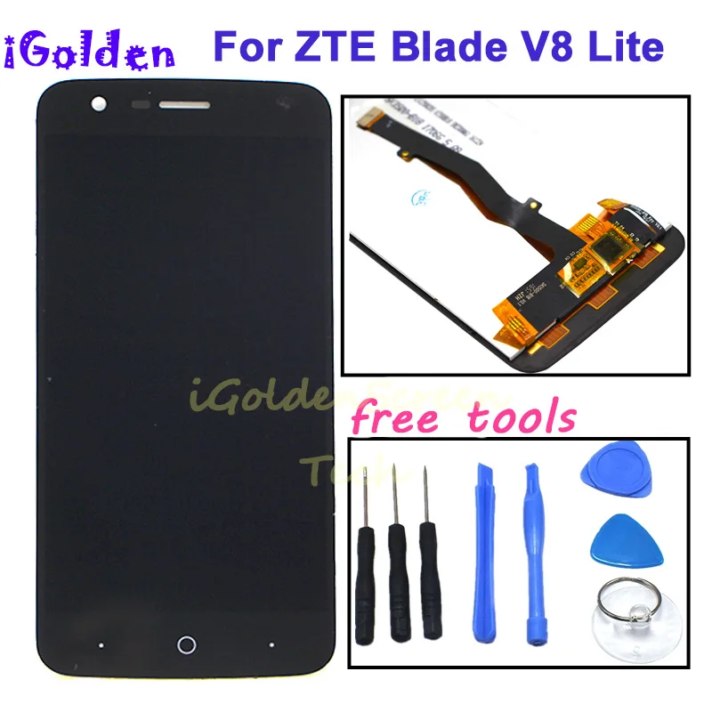 ЖК дисплей и сенсорная панель для ZTE Blade V8 Lite 5 0 дюйма 1280x720P|Экраны мобильных