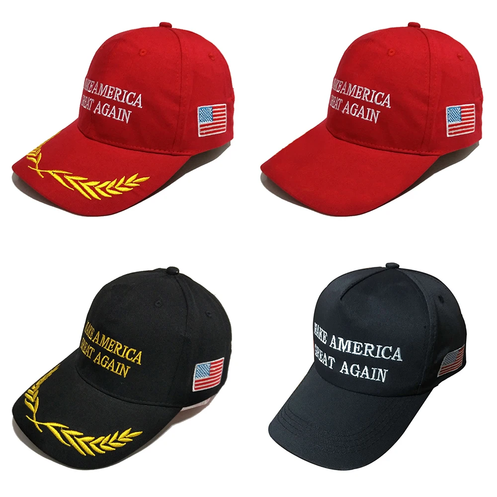 Мужская кепка с буквенным принтом Make America Great Again Регулируемая Кепка вышитым