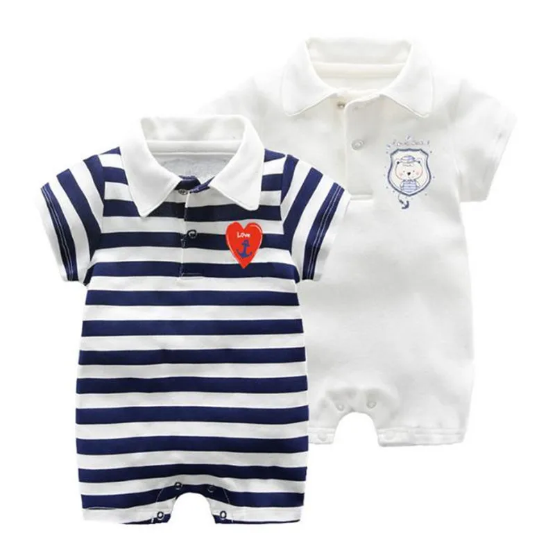 2019 Летний комбинезон для младенцев милые детские комбинезоны хлопковая одежда