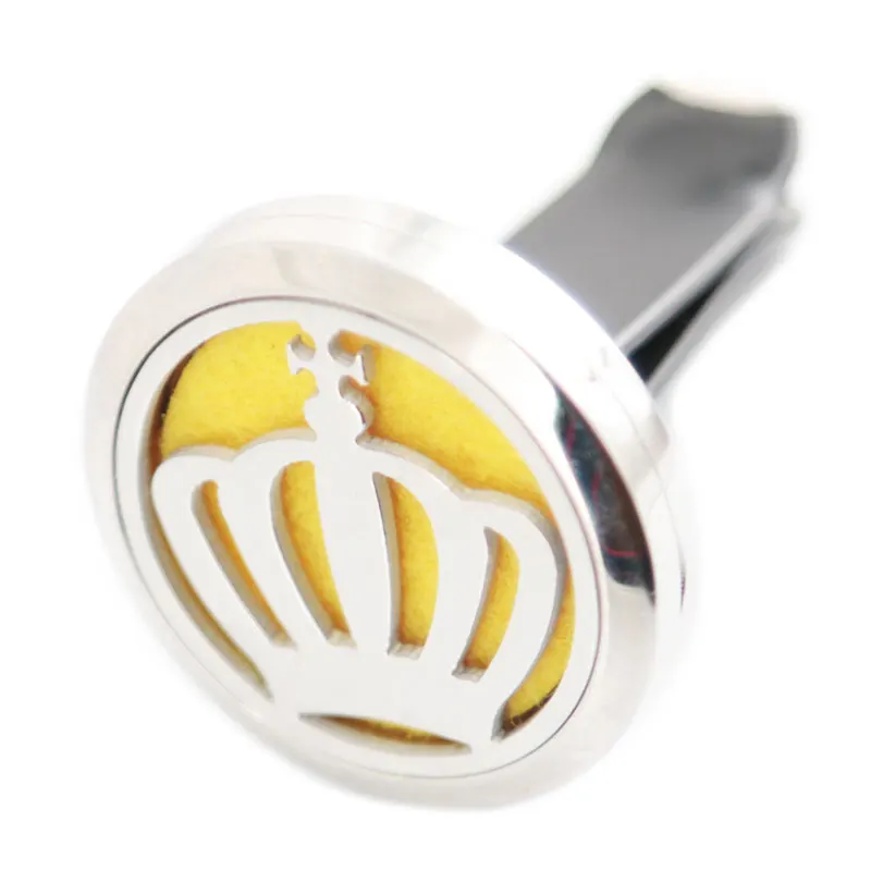 Pumpkin 30mm Essential Oil Car Diffuser Locket Vent Clip 316L Stainless Steel Pendant Send 10pcs Pads as Gift | Украшения и