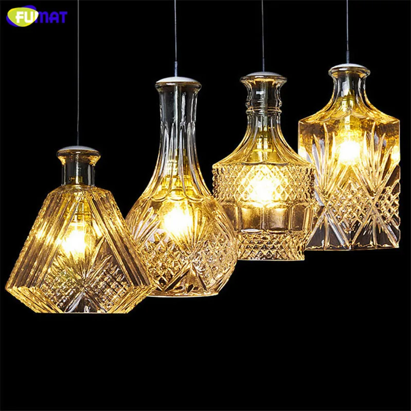 Современный подвесной потолочный светильник FUMAT стеклянный в стиле лофт