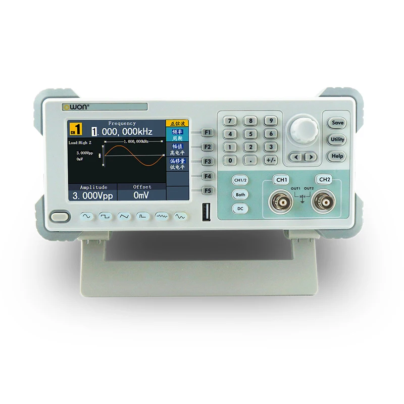 

OWON AG2052F 50 МГц функциональный генератор 250 мм/с образцом 14 бит AM FM PM FSK PW