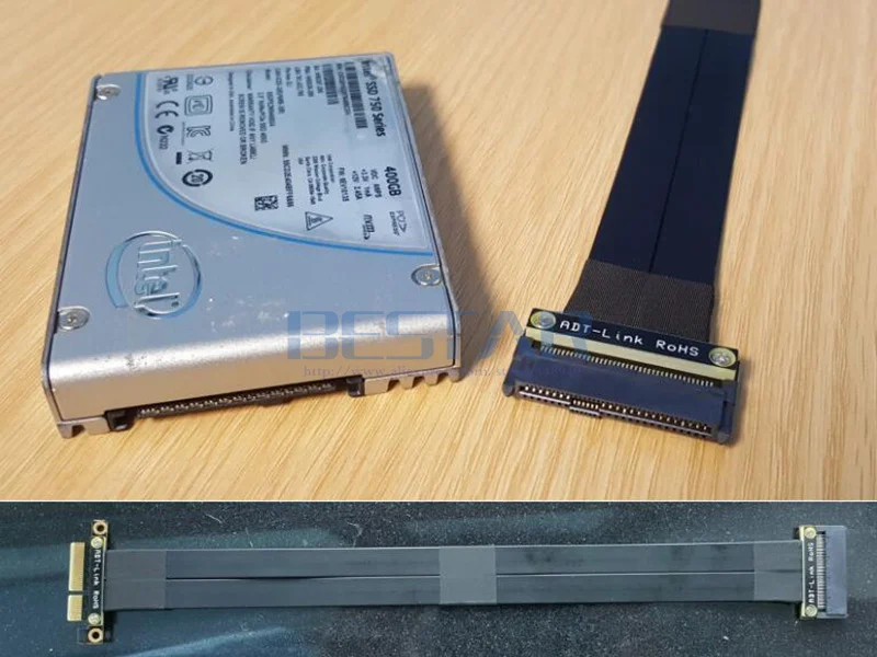 U.2 интерфейс U2 к pci e 3 0x4 SFF 8639 NVMe pcie 4x Удлинительный кабель для передачи данных Riser
