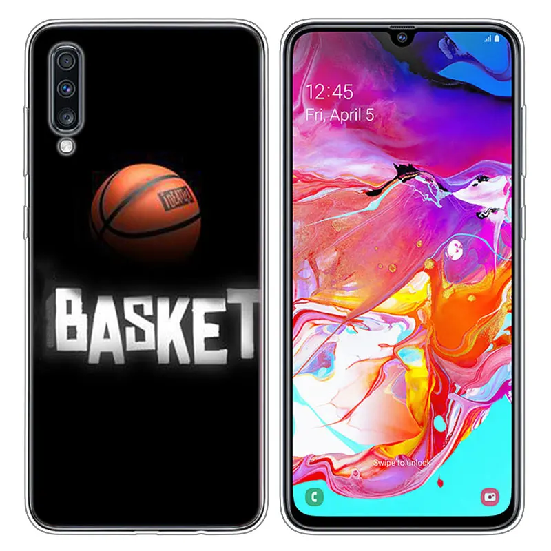 Прозрачный мягкий силиконовый чехол для телефона I Love Basketball для samsung Galaxy A10 A30 A40 A50 A70