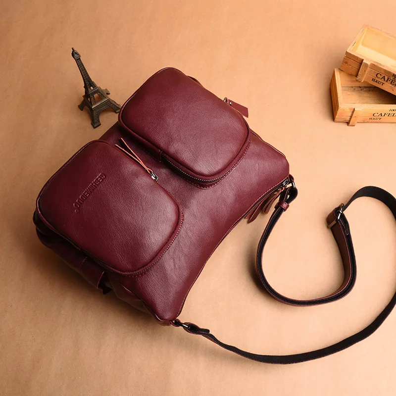 Новая высококачественная кожаная сумка женская сумка-мессенджер модная