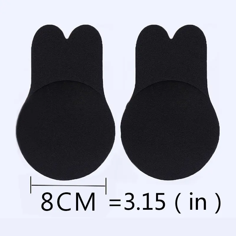 Black 8cm Женское нижнее белье, супер пуш-ап бюстгальтер для женщин, клейкий/невидимый бюстгальтер без бретелек, пуш-ап бюстгальтер липкого размера плюс, бесшовные бюстгальтеры - Цвет: Black 8cm