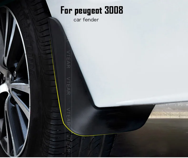 Vtear Брызговики для автомобиля peugeot 3008 Автомобильные Брызговики внешние аксессуары декоративные