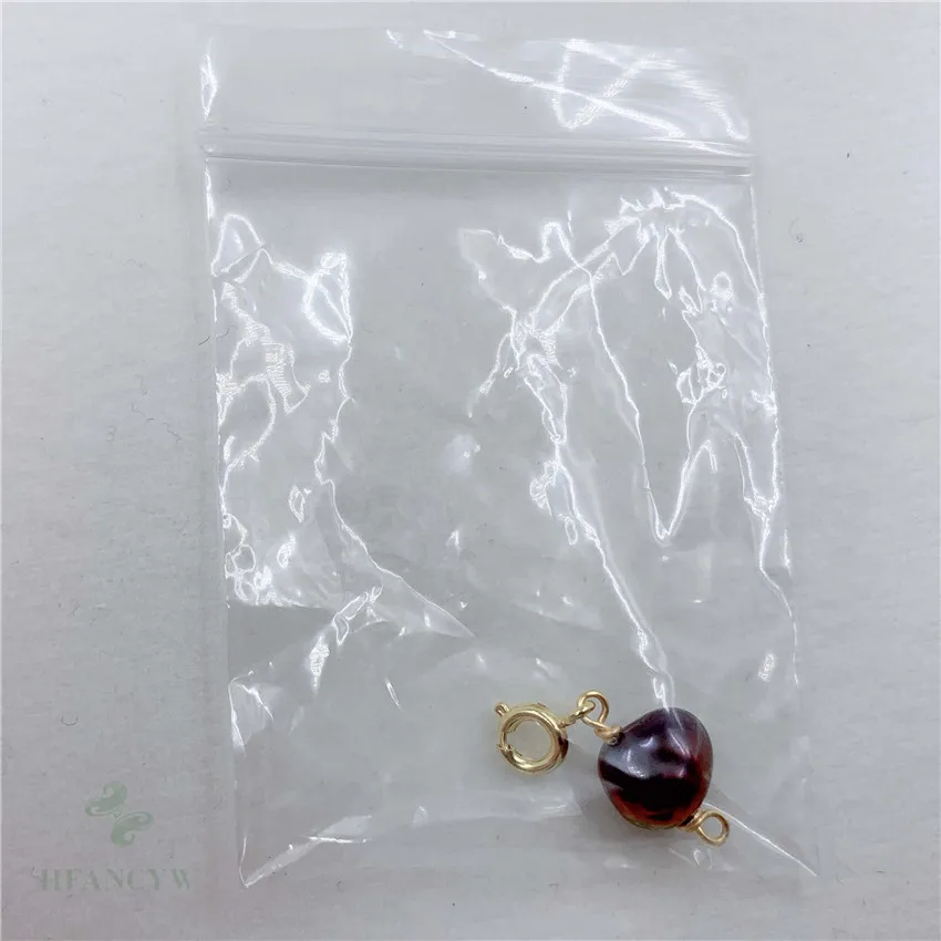 8x10 мм натуральный фиолетовый барочный жемчужный ожерелье с кулоном классический