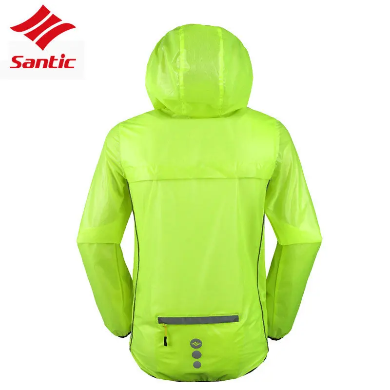 Santic Мужская велосипедная ветровка Джерси легкая водонепроницаемая с защитой от