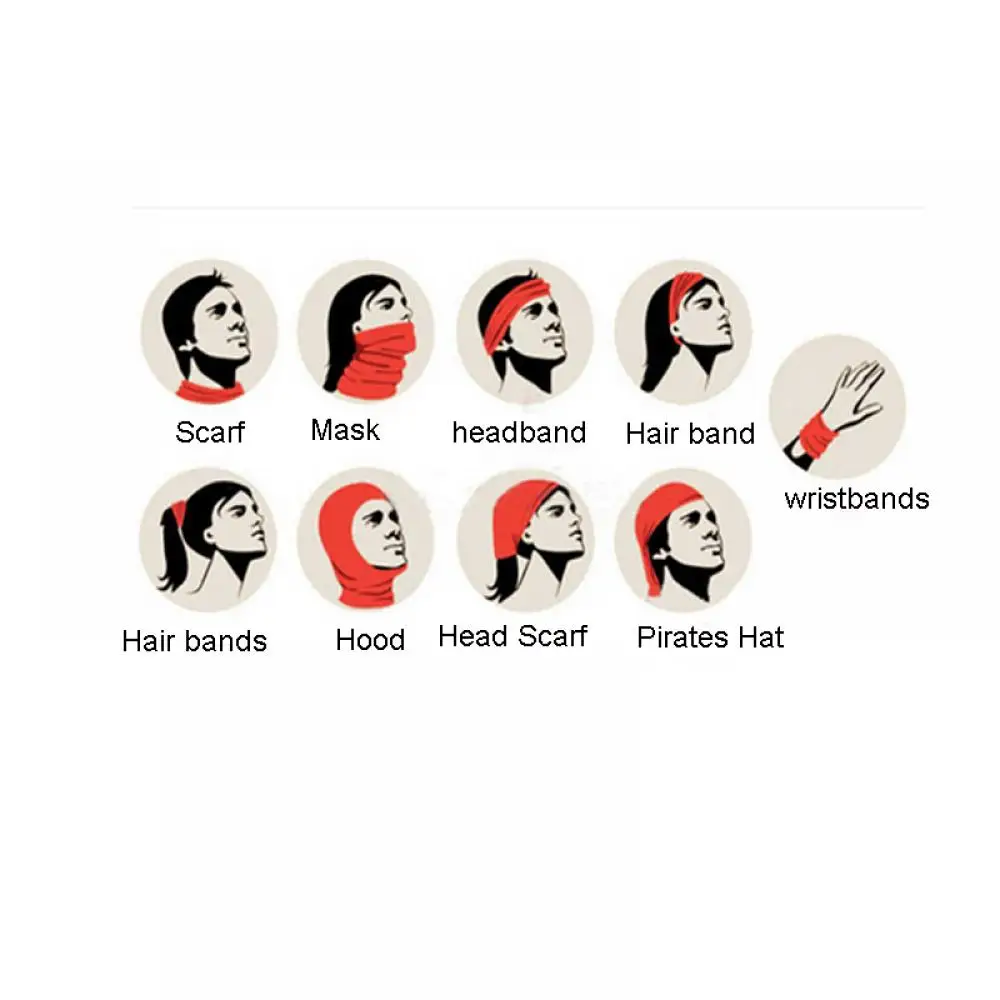 Шарф женский банданы разнообразный черный тюрбан с капюшоном волшебная повязка