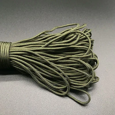 Army Green Паракорд iqiuhike 2 мм 50FT 100FT(31 м) один стенд ядра Паракорд веревка Cuerda Escalada Браслеты Из паракорда Паракорда - Цвет: Army Green