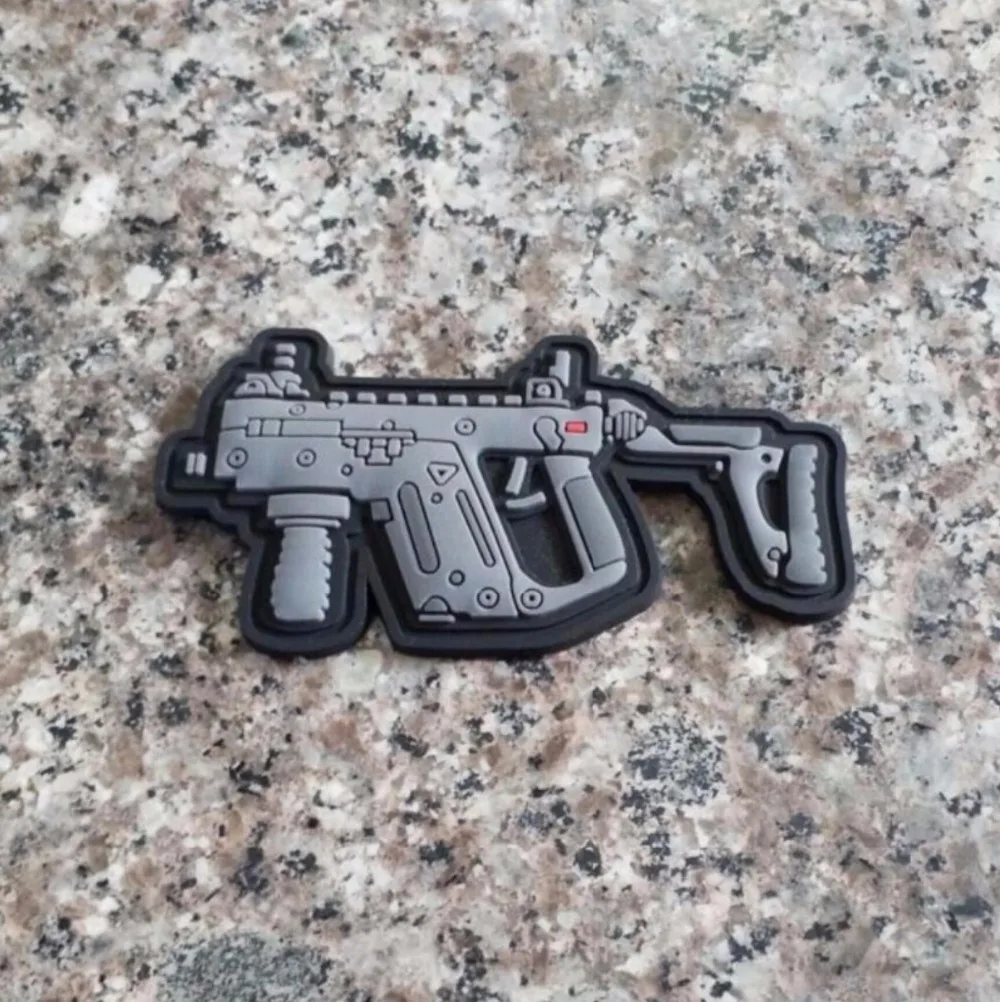 Резиновые тактические блестящие 3D нашивки из ПВХ с крючком для военного