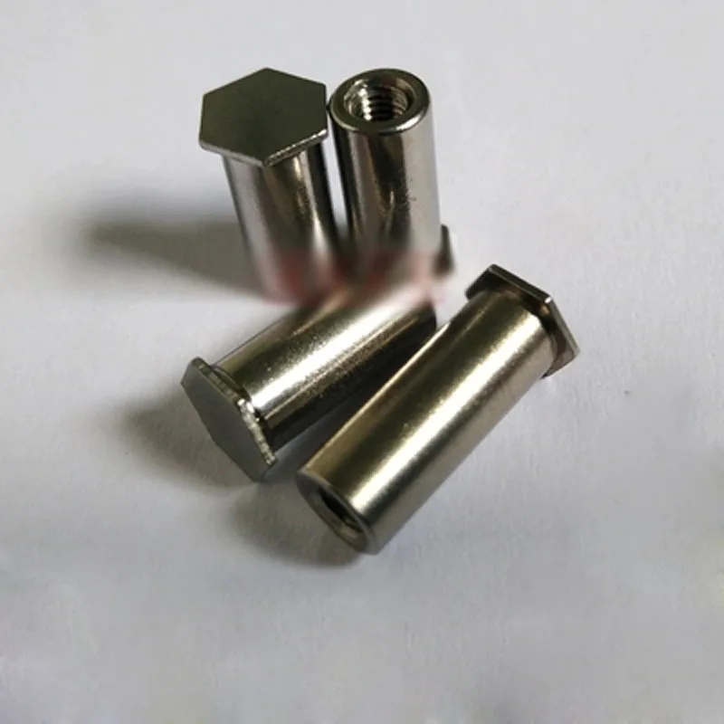 Нажимная гайка M4 для глухого отверстия нажимная столбца нижнее отверстие из