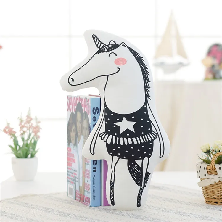 HowPlay детская подушка для сна плюшевые игрушки кукла Единорог лошадь лиса кролик