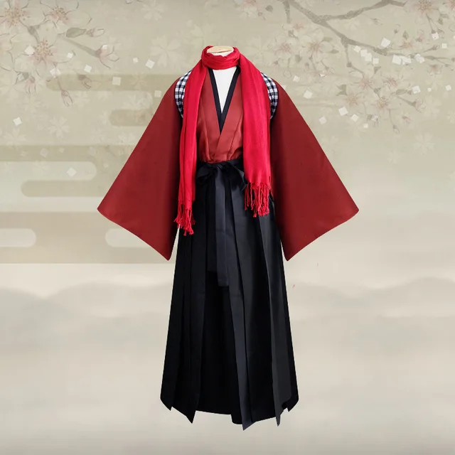 11 Новинка, кимоно для косплея японского аниме TouKen RanBu, костюм для Хэллоуина, униформа для костюмированной вечеринки, топы+ штаны+ шарф, 013001 - Цвет: 11