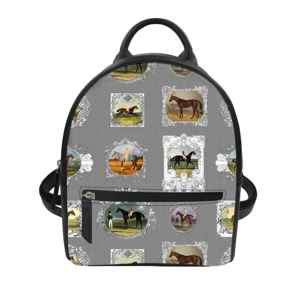 Женский рюкзак с принтом на заказ из ПУ кожи | Багаж и сумки