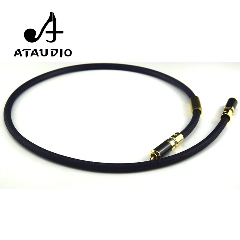 Посеребренный Hi Fi Цифровой коаксиальный кабель ATAUDIO высокопроизводительный ЦАП