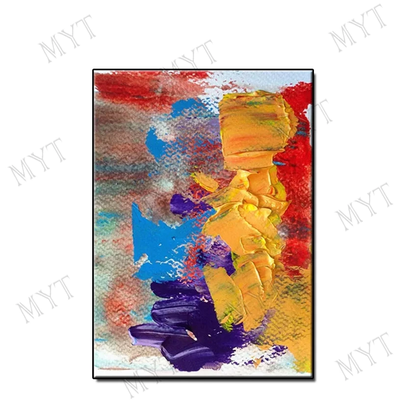 

MYT без рамки нож картина маслом искусство абстрактная настенная живопись ручная роспись картина маслом на холсте настенные картины Домашни...