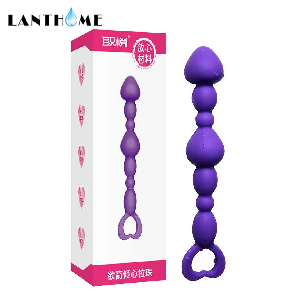 4 Types Anal Butt Plug G Point Stimulation Silicone Big Pull Beads Sex Shop for Gays Masturbation Products Men and Women | Красота и