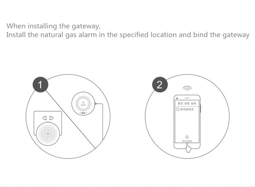 Xiaomi Mijia Honeywell детектор газа/дыма удаленный пожарный диктор прогрессивный звук Mihome дистанционное управление приложение