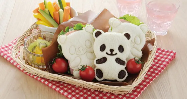 

Rice Ball Molds Punch Sushi Rice Ball Mold Onigiri Mould DIY Sushi Maker Bazooka Bento Accessories 3D Panda Form Sushi Set