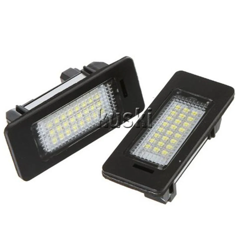 2Pcs LED Number License Plate Lights 12V SMD Canbus Lamp Car Styling For VW Golf GTI 4 5 6 Passat Polo CC Phaeton New Beetle | Автомобили