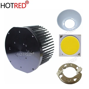 Светодиодный светильник для растений CREE CXB3590, полный спектр, идеальный держатель 50-2303CR, радиатор, драйвер Meanwell, 100 мм, стеклянная линзаотражатель 