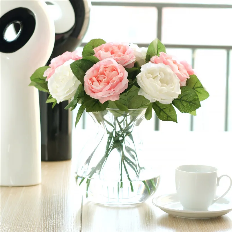 

2pcs 6Colors Silk Rose Artificial Flower Wedding Silk Flowers for diy Home Wedding Decoration Party fake flower