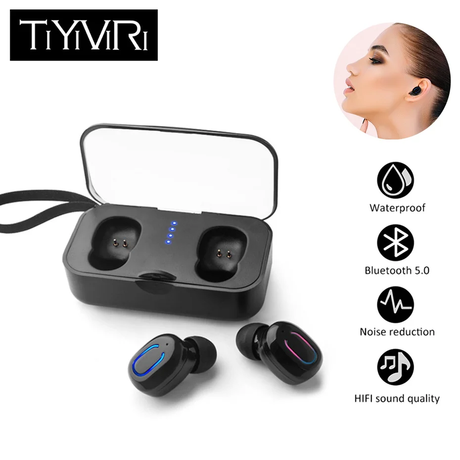 T18s TWS 5 0 беспроводные Bluetooth наушники спортивные Беспроводная гарнитура